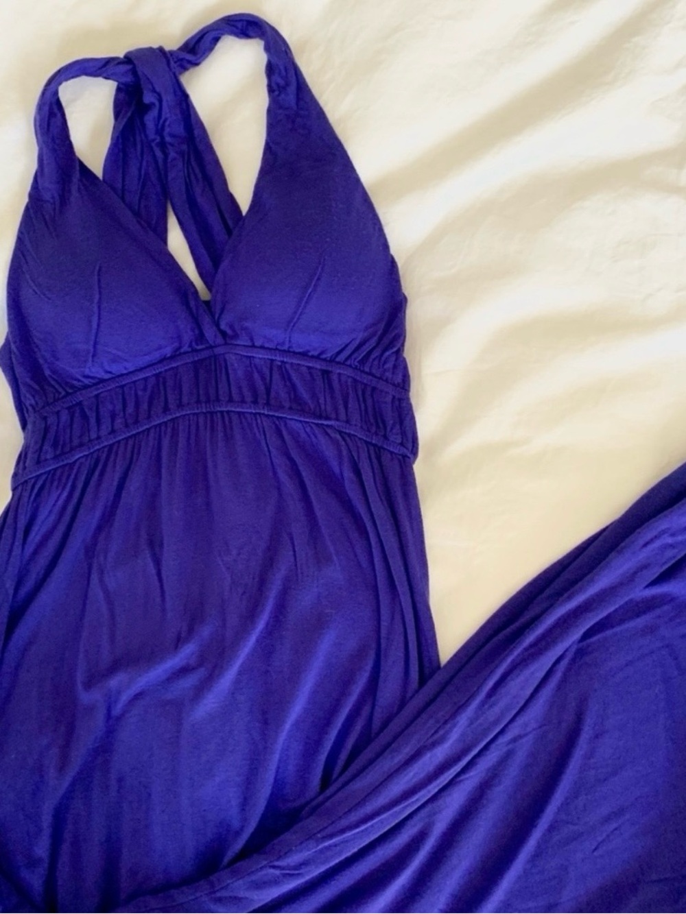 Forever 21 Halter Maxi Slip Dress in Deep Purple